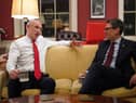 Prime Minister Andy Burnham (right) meeting with Chancellor John Healey at No11 Downing Street. PIC: Alberto Pezzali/Press Association