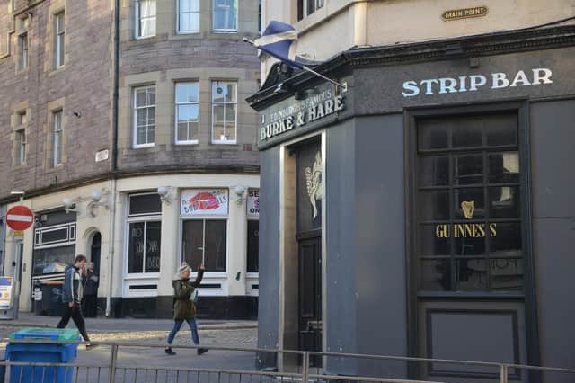 The Burke and Hare lap dancing club will feature in the Fringe "walking play" Eavesdropping. Picture: Jon Savage