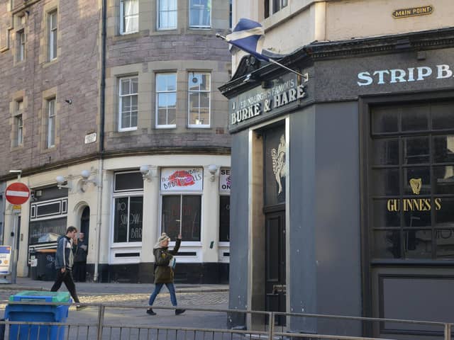 The Burke and Hare lap dancing club will feature in the Fringe "walking play" Eavesdropping. Picture: Jon Savage