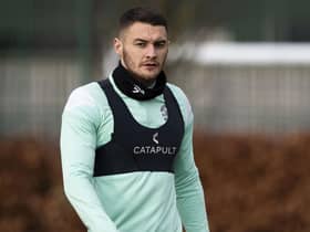 Hibs midfielder Kyle Magennis is set for surgery that will rule him out of the rest of the season . (Photo by Paul Devlin / SNS Group)
