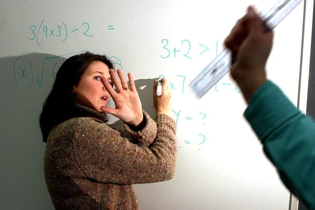 The NASUWT union’s research raises concerns over the violence and abuse faced by female teachers. Picture posed by models