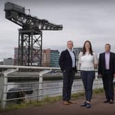 From left: Andrew Durkie of Eos, and Yvonne Davies and Richard Hammond of Penrhos Bio. Picture: Stewart Attwood.