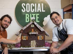 Josh Littlejohn and Head Chef of Social Bite Central Kitchen, Richard Leece