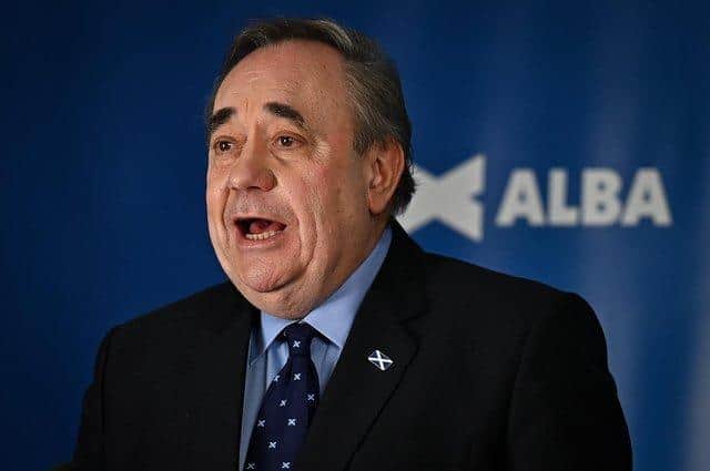 Former first minister Alex Salmond