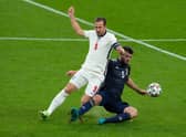 Scotland's Grant Hanley put the shackles on England's Harry Kane at Wembley.