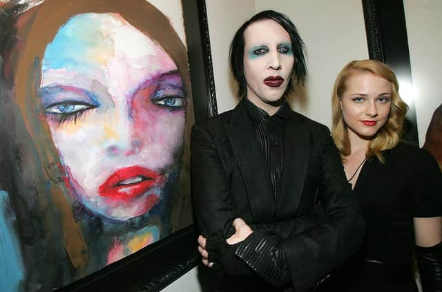 Marilyn Manson and Evan Rachel Wood were in a relationship from 2007 to 2010