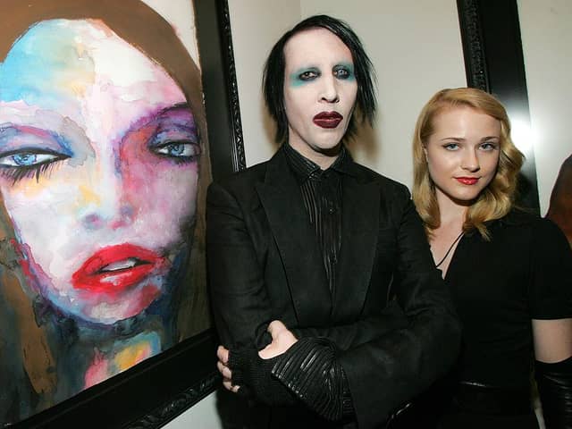 Marilyn Manson and Evan Rachel Wood were in a relationship from 2007 to 2010