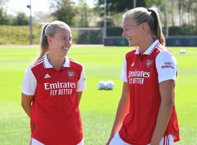 Beth Mead and her Arsenal team travel to Manchester City on the opening day of the campaign (Photo by David Price/Arsenal FC via Getty Images)