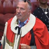 Ian Botham takes his seat in the House of Lords as Baron Botham of Ravensworth (Picture: House of Lords/PA)