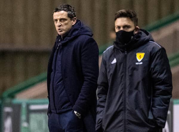 Hibs manager Jack Ross proved unable to lift his side as they suffered a rare defeat, against Ross County. Photo by Ross Parker / SNS Group