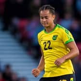 28/05/19 INTERNATIONAL FRIENDLY
SCOTLAND WOMEN v JAMAICA WOMEN (3-2)
HAMPDEN PARK - GLASGOW
Kayla McCoy in action for Jamaica