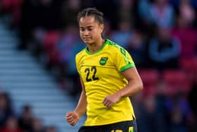 28/05/19 INTERNATIONAL FRIENDLY
SCOTLAND WOMEN v JAMAICA WOMEN (3-2)
HAMPDEN PARK - GLASGOW
Kayla McCoy in action for Jamaica