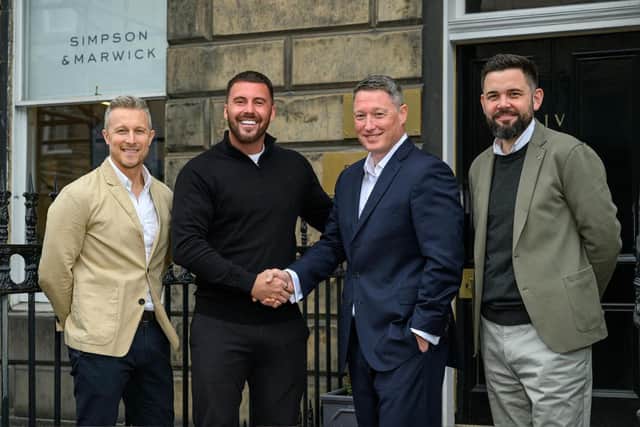 L-R Gary Wales, Calum White, Rob Aberdein and Sean Nicol