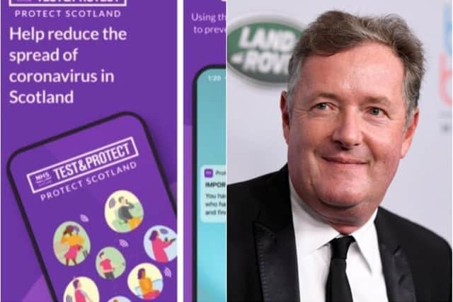 Piers Morgan has urged Scots to use the new app. Pic: Frazer Harrison/Getty Images