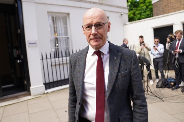 John Swinney has said he is giving 'very careful consideration' to standing to be the next leader of the SNP in the wake of Humza Yousaf’s emotional resignation. Picture: Stefan Rousseau/PA Wire