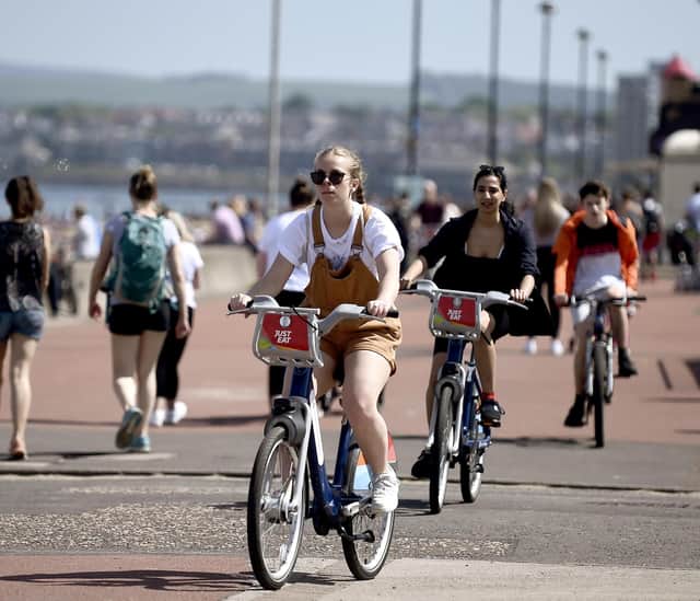 Portobello has proved to be Just Eat Cycles' most popular area for bike hires. Picture: Lisa Ferguson