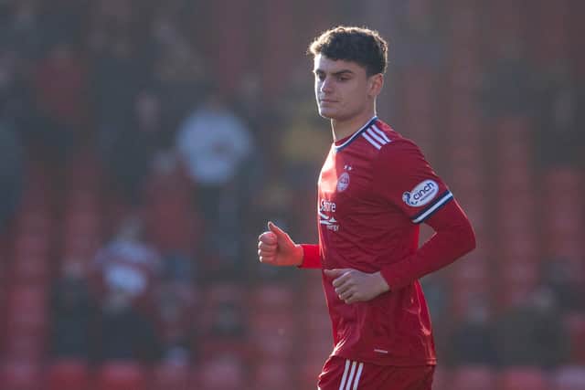 Dante Polvara in action for Aberdeen. (Photo by Craig Foy / SNS Group)