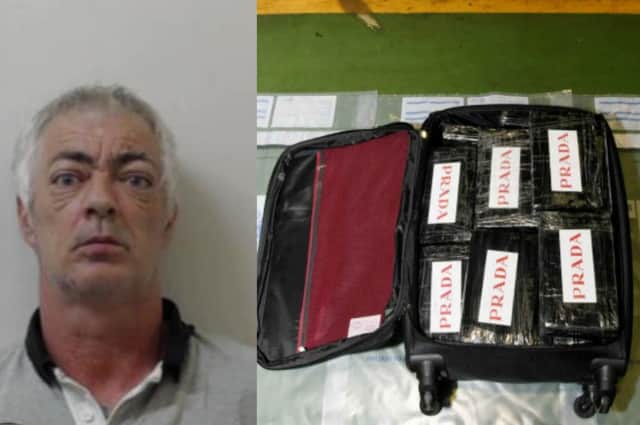 Robert Clifford, 54), also known as Robert Stewart, was sentenced to five years in prison, after he was caught with around 65 kilograms of the Class A drug, with a street value of £3.354 million, in the HGV lorry he was driving (Photo: Police Scotland)