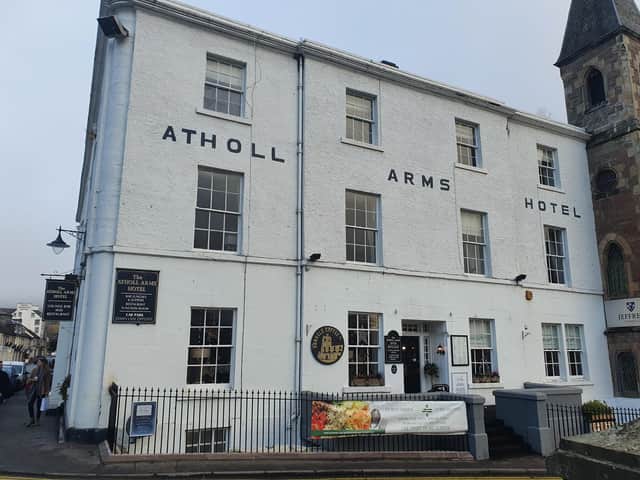 The Atholl Arms greets visitors entering the town of Dunkeld. Photo: Rachael Davies.
