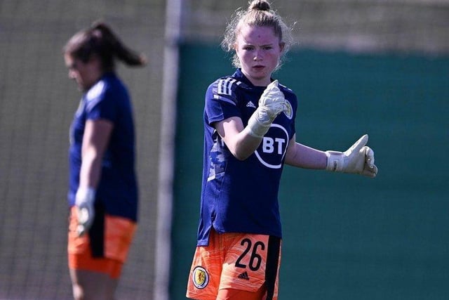 Celtic stopper Rachael Johnstone is still just 18, but has already won the cup double last year. She gained international recognition with a call up to Scotland Pinatar Cup squad in February.