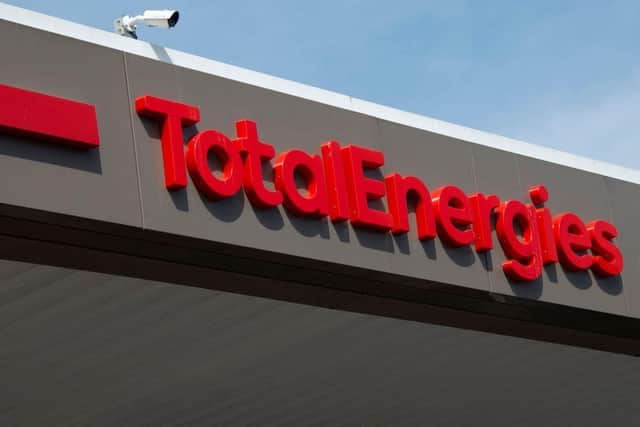 The French oil and gas giant, TotalEnergies, is one of several firms with Russian fossil fuel interests. Picture: Astrid Vellguth/AFP/Getty
