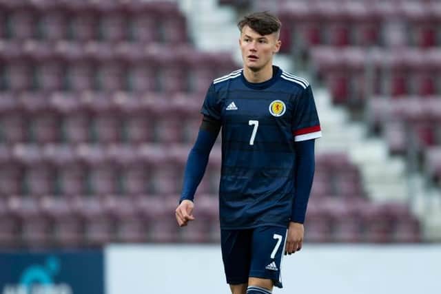 Rangers right-back Nathan Patterson pictured during his fourth and most recent appearance for Scotland under-21s against Croatia at Tynecastle last November. (Photo by Craig Foy / SNS Group)