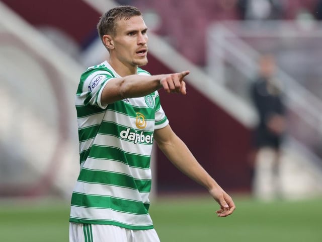 Defender almost opened his Celtic account with a tumbling header that sailed just wide.