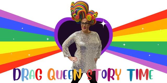 Moray Council's image promoting its Drag Queen Story Time event