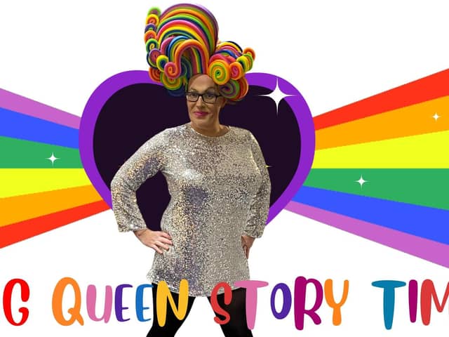 Moray Council's image promoting its Drag Queen Story Time event