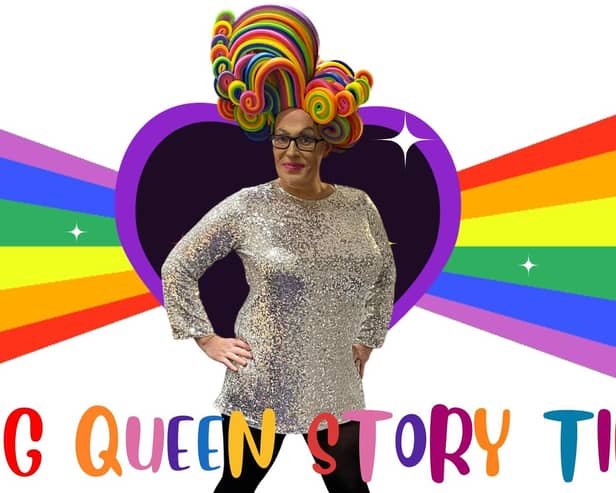 Moray Council's image promoting its Drag Queen Story Time event