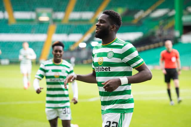 Celtic striker Odsonne Edouard tested positive after travelling to France for international break. Picture: SNS