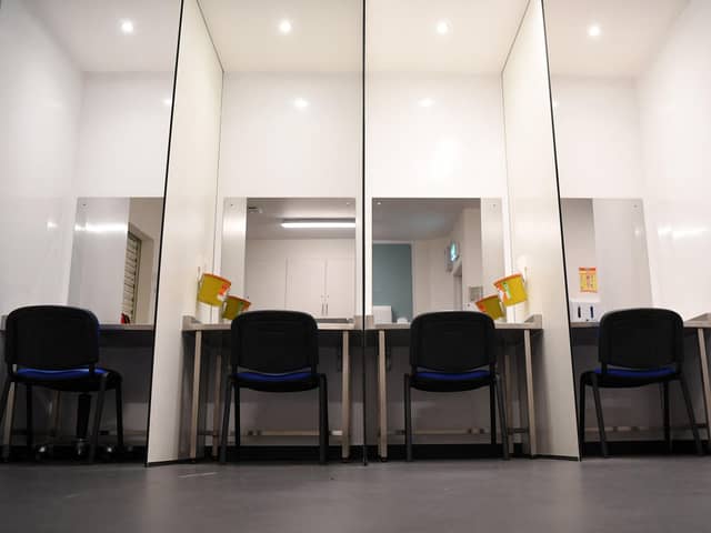 The UK's first drug consumption room in Glasgow will enable users to take their own illegal drugs under medical supervision (Picture: Andy Buchanan/AFP via Getty Images)