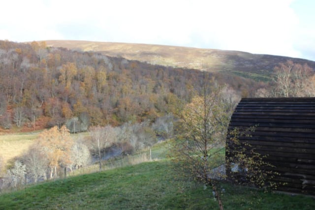 Offering stunning views of the Cairngorms National Park, Howe of Torbeg offers four glamping Pods and an off-grid Shepherd's Hut alongside a communal log cabin. The pods sleep up to two adults and one child, with the hut sleeping two adults and two children. They are available from £75 per night.