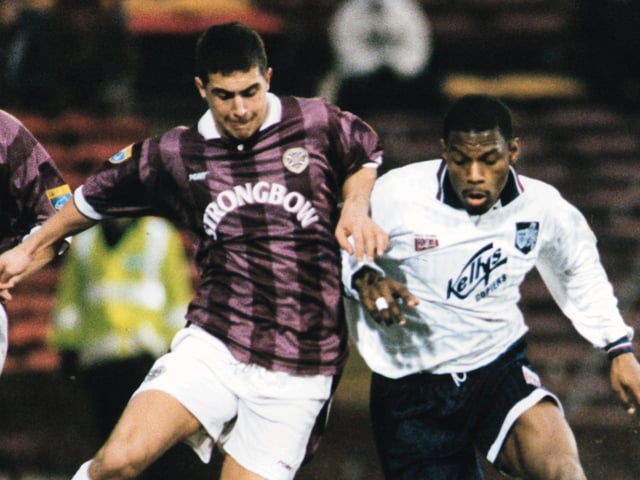 Hearts v Raith Rovers at Tynecastle in 1996.