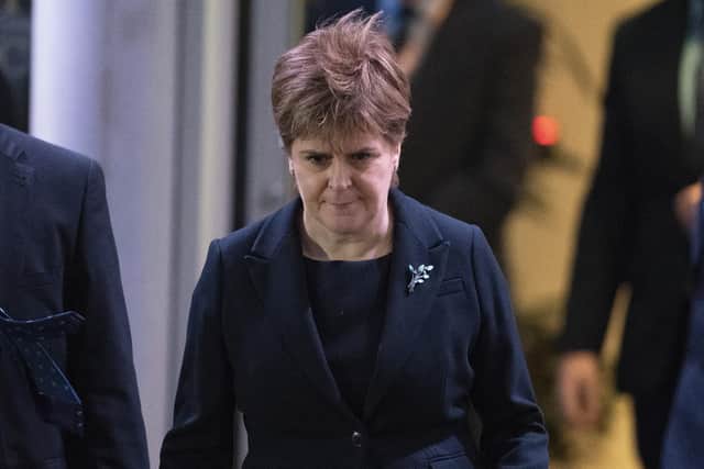 Nicola Sturgeon leaves the UK Covid Inquiry hearing after giving her evidence (Picture: Jane Barlow/PA)