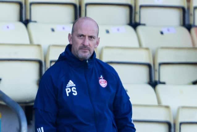 Paul Sheerin looks on during Aberdeen's 1-0 Scottish Cup win over Dumbarton
