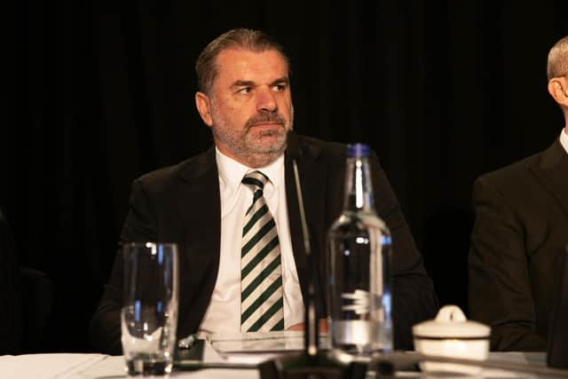 Celtic manager Ange Postecoglou spoke at the club's Annual General Meeting at Celtic Park. (Photo by Craig Williamson / SNS Group)