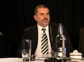 Celtic manager Ange Postecoglou spoke at the club's Annual General Meeting at Celtic Park. (Photo by Craig Williamson / SNS Group)
