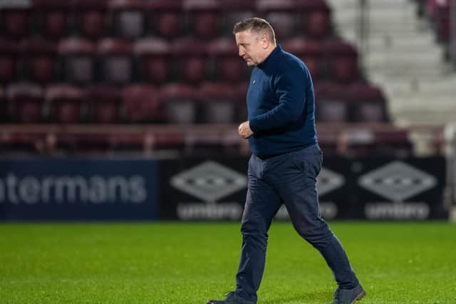 Inverness Caledonian Thistle manager John Robertson at Tynecastle when his side last faced Hearts in November (Photo by Ross Parker / SNS Group)