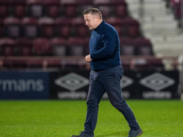 Inverness Caledonian Thistle manager John Robertson at Tynecastle when his side last faced Hearts in November (Photo by Ross Parker / SNS Group)