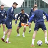 Scott McKenna during Scotland training ahead of Wednesday's clash with Armenia.