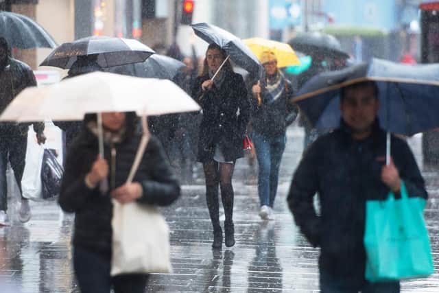Experts believe that bad weather may have played a part in the weak footfall figures. Picture: David Mirzoeff/PA Wire