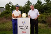 Sergio Garcia and Tony Jacklin at Whistling Straits. Picture: Hailey Garrett/PGA of America.