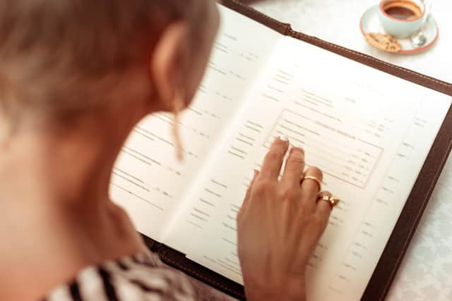 There's a lot more to some restaurant menus than simple details of dishes and prices