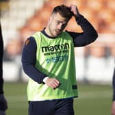 Wes Goosen during an Edinburgh training session at the DAM Health Stadium this week. (Photo by Ewan Bootman / SNS Group)