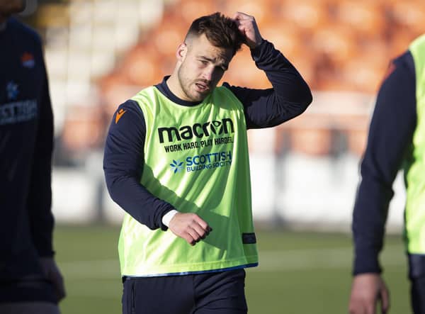 Wes Goosen during an Edinburgh training session at the DAM Health Stadium this week. (Photo by Ewan Bootman / SNS Group)
