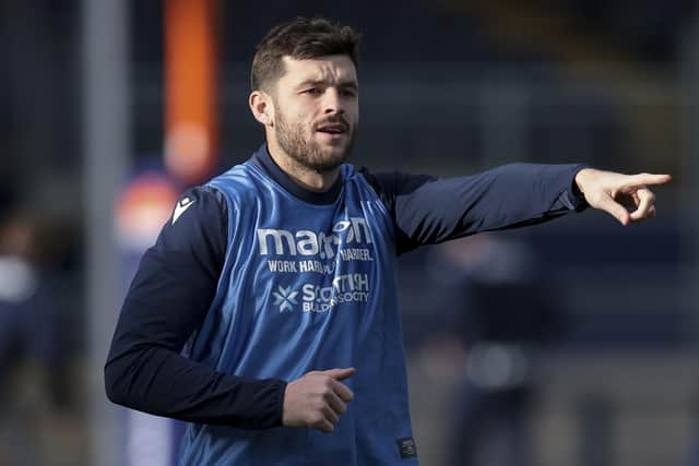 Blair Kinghorn during an Edinburgh Rugby training session at Hive Stadium, on November 7. (Photo by Ewan Bootman / SNS Group)