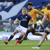 Scotland wing Duhan van der Merwe on the attack against Australia during last season's 15-13 win in the Autumn Nations Series. (Photo by Craig Williamson / SNS Group)