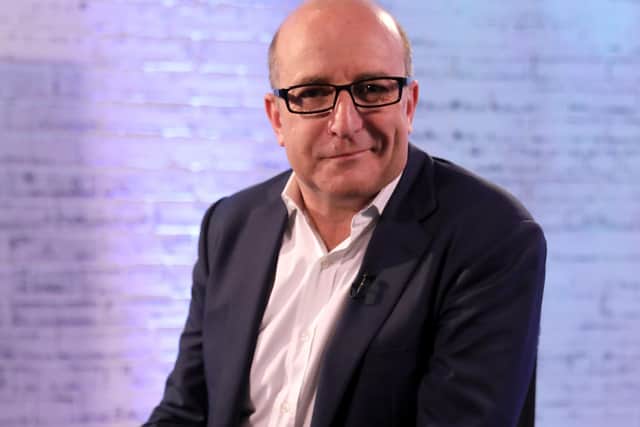 LONDON, ENGLAND - FEBRUARY 08:  Paul McKenna as he joins BUILD for a live interview at their London studio on February 8, 2017 in London, United Kingdom.  (Photo by Tim P. Whitby/Getty Images)