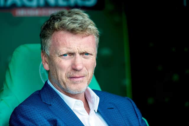 David Moyes managing Real Sociedad against Celtic in a pre-season friendly in 2015. Picture: SNS